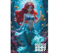 Agenda Scolaire Sirène Kawaii Manga: Journalier, une page par jour, en français, univers japonais et marin mignon pour filles créatives