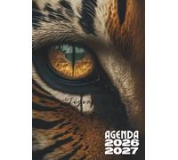 Agenda Scolaire Tigre: Journalier, une page par jour, en français, univers sauvage et puissant pour enfants et adolescents