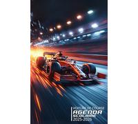 Agenda Scolaire Voiture de Course 2025 2026: Planificateur 1 page par jour - Septembre 2025 à Juillet 2026 - Suivi devoirs et activités scolaires - ... Collège, Lycée, Étudiant - Fille et Garçon