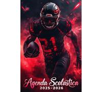 Agenda Scolastica 2025 2026: Pianificazione Settimanale Per Studenti Delle Scuole Elementari E Medie | Settimana Su Due Pagine | Da Agosto 2025 a Luglio 2026 | Formato A5 | Football americano.