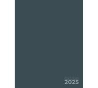 Agenda Semainier 2025 Professionnel: Planificateur grand format, 2 pages par semaine, de janvier 2025 à décembre 2025, 12 mois en français