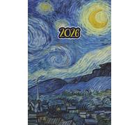 Agenda Semainier 2026 La Nuit étoilée: Planificateur Hebdomadaire Horizontale | 12 Mois, de Janvier à Décembre | Planner Français avec Vue Semaine sur Deux Pages | Van Gogh