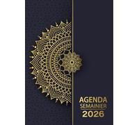Agenda semainier 2026: Organiseur Professionnel 1 Semaine sur 2 Pages avec Heures 12 mois Grand format A4 en Français