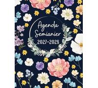 Agenda Semainier 2027-2028: 1 Semaine sur une Page A4 | Organisateur Pratique de 1 Janvier 2027 à 31 Décembre 2028 | Théme: Roses |