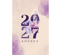 Agenda Semainier 2027 A5: Joli Planificateur Hebdomadaire Floral , Une semaine sur deux pages