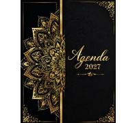 Agenda Semainier 2027: Organiseur A4 Noir pour Professionnels, 1 Semaine sur 2 Pages avec Créneaux Horaires et Calendrier Mensuel, 12 Mois, en Français, 150 Pages.