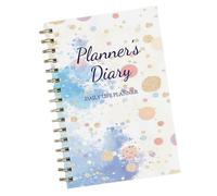 Agenda semanal 2025, bloc de notas presupuestario de bobina en espiral, herramienta de planificación de escritura compacta y suave, plan financiero, 8.39 x 6.1 pulgadas para trabajo, viajes, notas