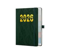Agenda semanal 2026, cuaderno A5 con impermeable y registro, planificador semanal 2026, para casa, escuela, aula, universidad, oficina, citas, planificación académica, Navidad