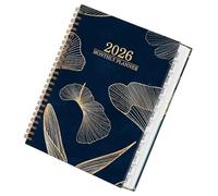 Agenda semanal 2026 - Cuaderno para notas con escritura y grandes | Calendario semanal con flores y fechas | Para casa, oficina, aula, planificación estudio, trabajo, académico, profesor y estudiante