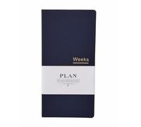 Agenda Semanal Mensual de Bolsillo Sin Fecha de 144 Páginas, Organizador de Libreta, Agenda (azul)