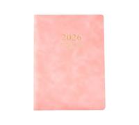 Agenda semanal recargable 2026 con 6 anillas de cuero y páginas fechadas, cuaderno de poliuretano de alta calidad, planificador profesional de reuniones y estudios, escritura creativa, organizador de