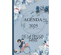 Agenda Settimanale 2025: 12 mesi , Gennaio a Dicembre , Calendario Mensile con Note , La settimana su una doppia pagina, Formato A5