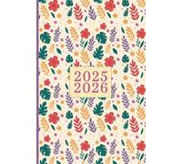 Agenda Settimanale 2025 2026: 16 Mesi da Settembre 2025 a Dicembre 2026 | Planner Scolastico | Verticale con Calendari Mensili | A5 | Fiori Tropicali