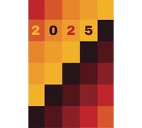 Agenda Settimanale 2025 in Formato A5 con Copertina Geometrica dai Colori del Tramonto - Design Vivace, Idea Regalo Allegra per Amici, Familiari e Studenti (Agende e Organizer)