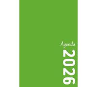 Agenda settimanale 2026 A5 verde: Diario/Planner settimanale - 12 mesi - Calendario mensile e annuale - Note - To Do - Promemoria - Copertina rigida verde