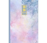 Agenda settimanale 2026 con orario: Marmo rosa | 12 mesi, Settimana su doppia pagina, Intervalli di 1 ora, Da Gennaio 2026 a Dicembre 2026, Formato A5 ... Personale, l'ufficio Aziendale e il Diario