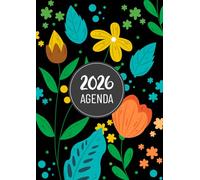 Agenda Settimanale 2026 Fiori: 12 mesi, da Gennaio 2026 a Dicembre 2026 | Planner settimanale , Una Settimana in 2 pagine | Formato A4.