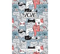 Agenda Settimanale 2026 Gatti: Carino Pianificatore Verticale 2026 | 12 Mesi, da Gennaio a Dicembre | Planner Italiano con Vista Settimana su Due Pagine | Coordinatrice del Caos