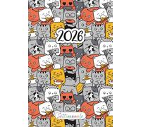 Agenda Settimanale 2026 Gatti: Carino Pianificatore Verticale 2026 | 12 Mesi, da Gennaio a Dicembre | Planner Italiano con Vista Settimana su Due Pagine | Coordinatrice del Caos