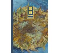Agenda settimanale 2026: Vincent Van Gogh, Girasole | 12 mesi, Settimana su doppia pagina, Da Gennaio 2026 a Dicembre 2026, Formato A5 | Calendario ... Personale, l'ufficio Aziendale e il Diario