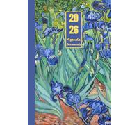Agenda settimanale 2026: Vincent Van Gogh, Iris | 12 mesi, Settimana su doppia pagina, Da Gennaio 2026 a Dicembre 2026, Formato 6"x9" | Calendario ... Personale, l'ufficio Aziendale e il Diario