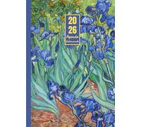 Agenda settimanale 2026: Vincent Van Gogh, Iris | 12 mesi, Settimana su doppia pagina, Da Gennaio 2026 a Dicembre 2026, Formato A5 | Calendario ... Personale, l'ufficio Aziendale e il Diario
