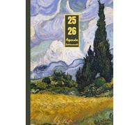 Agenda settimanale Agosto 2025 - Luglio 2026: Vincent Van Gogh, Campo di grano con cipressi | 12 mesi, Settimana su doppia pagina, Da Agosto 2025 a ... per la Pianificazione Personale, l'ufficio