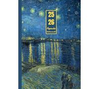 Agenda settimanale Agosto 2025 - Luglio 2026: Vincent Van Gogh, Notte stellata sul Rodano | 12 mesi, Settimana su doppia pagina, Da Agosto 2025 a ... Note | Adatto per la Pianificazione Personale