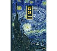 Agenda settimanale con orario Agosto 2025 - Luglio 2026: Vincent Van Gogh, La notte stellata | 12 mesi, Intervalli di 1 ora, Da Agosto 2025 a Luglio ... Note | Adatto per la Pianificazione Personale