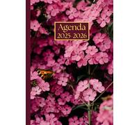 Agenda settimanale con orario: Fiori rosa | 12 mesi, Settimana su doppia pagina, Intervalli di 1 ora, Da Agosto a Luglio, Formato A5 | Calendario ... Personale, l'ufficio Aziendale e il Diario