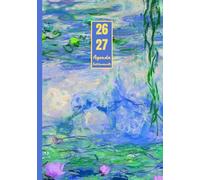 Agenda settimanale con orario Luglio 2026 - Dicembre 2027: Claude Monet, Ninfee | 18 mesi, Intervalli di 1 ora, Da Luglio 2026 a Dicembre 2027, ... per la Pianificazione Personale, l'ufficio