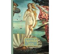 Agenda settimanale con orario: Sandro Botticelli, La nascita di Venere | 12 mesi, Settimana su doppia pagina, Intervalli di 1 ora, Da Gennaio a ... per la Pianificazione Personale, l'ufficio