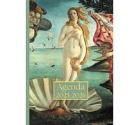Agenda settimanale con orario: Sandro Botticelli, La nascita di Venere | 18 mesi, Settimana su doppia pagina, Intervalli di 1 ora, Da Luglio a ... per la Pianificazione Personale, l'ufficio