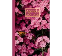 Agenda settimanale: Fiori rosa | 18 mesi, Settimana su doppia pagina, Da Luglio a Dicembre, Formato 6"x9" | Calendario Mensile con Note | Adatto per ... Personale, l'ufficio Aziendale e il Diario