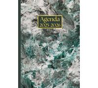 Agenda settimanale: Marmo nero | 18 mesi, Settimana su doppia pagina, Da Luglio a Dicembre, Formato A5 | Calendario Mensile con Note | Adatto per la ... Personale, l'ufficio Aziendale e il Diario