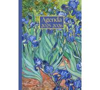 Agenda settimanale: Vincent Van Gogh, Iris | 12 mesi, Settimana su doppia pagina, Da Agosto a Luglio, Formato A5 | Calendario Mensile con Note | ... Personale, l'ufficio Aziendale e il Diario