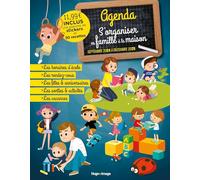 Agenda S'organiser en famille à la maison: Avec 1 planche de stickers et 50 recettes