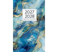 Agenda tascabile 2027-2028: Planner compatto di 2 anni con inizio settimana il lunedì, contatti, date importanti, compleanni e note