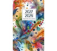 Agenda tascabile 2027-2028: Planner compatto di 2 anni con inizio settimana il lunedì, contatti, date importanti, compleanni e note