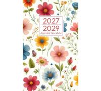Agenda tascabile 2027-2029: Planner compatto di 3 anni con inizio settimana il lunedì, contatti, date importanti, compleanni e note
