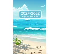 Agenda tascabile 2027-2032: Planner compatto di 6 anni con inizio settimana il lunedì, contatti, date importanti, compleanni e note