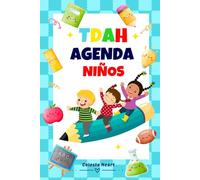 Agenda TDAH para Niños: Planificador TDAH para Niños, Diario y Semanal, Sin Fecha, Colorido, para Organización y Productividad, con Preguntas de Reflexión, Estado de Ánimo y Afirmaciones Positivas