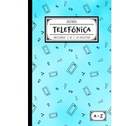 Agenda telefónica abecedario: Libreta de direcciones y contactos telefónicos con índice alfabético. 324 registros y ordenación A-Z. Listín telefónico ... datos. Bonita guía telefónica para regalar