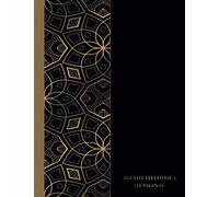 Agenda Telefónica Abecedario: Libreta de direcciones y contactos telefónicos ordenación de la A-Z | 312 registros | Agenda de teléfonos vintage | Listín telefónico A4 letra grande