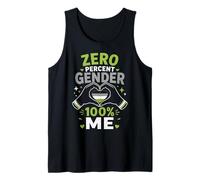 Agender Cero Porcentaje Género 100% Yo Camiseta sin Mangas