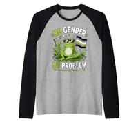 Agender Frog Sin Género Camiseta Manga Raglan