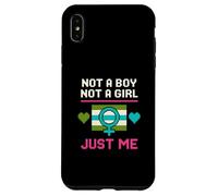 Agender Pride Just Me Green Neutral Boys Carcasa para iPhone XS Max