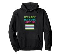 Agender Pride Just Me Green Neutral Boys Sudadera con Capucha