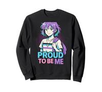 Agender Pride Proud To Be Me Retro Neutral Género Sudadera