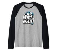 Agente de alquiler de coches Alquiler de coches Agencia de Marketing para empleados Camiseta Manga Raglan